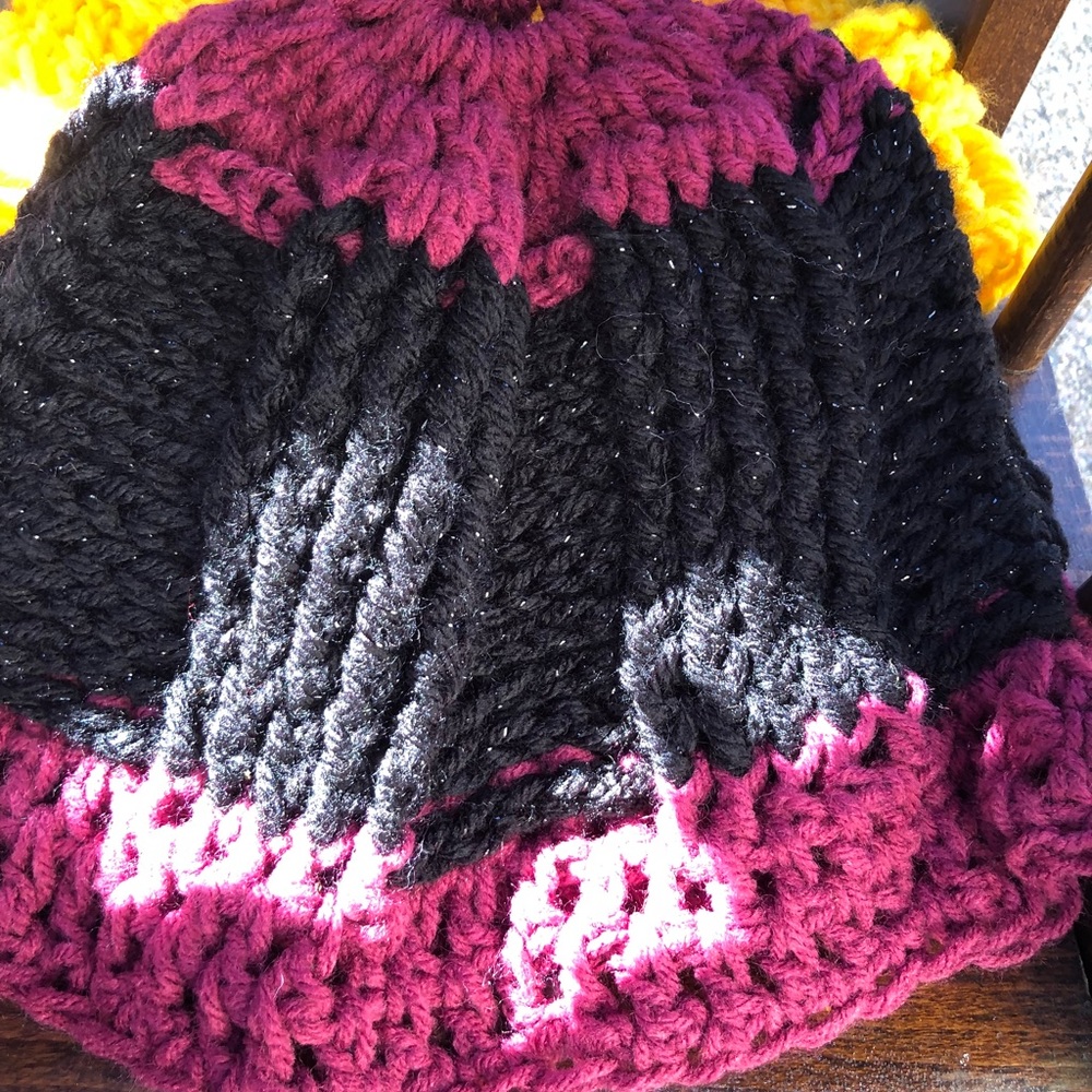 Hand knitted hat